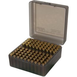 MTM Ammo Box 100 Round Flip-Top 223 204 Ruger 6x47 Clear Smoke