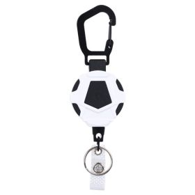 Telescopic Resilience Steel Wire Rope Metal Anti-theft Buckle (Type: Anti-theft Buckle, Color: White & Black)